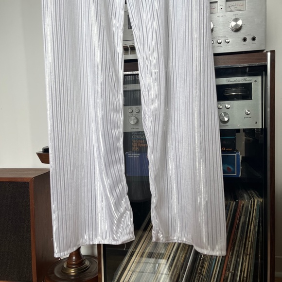 80s Sheer Shine Pj Pants Lingerie Vintage - Picture 3 of 4